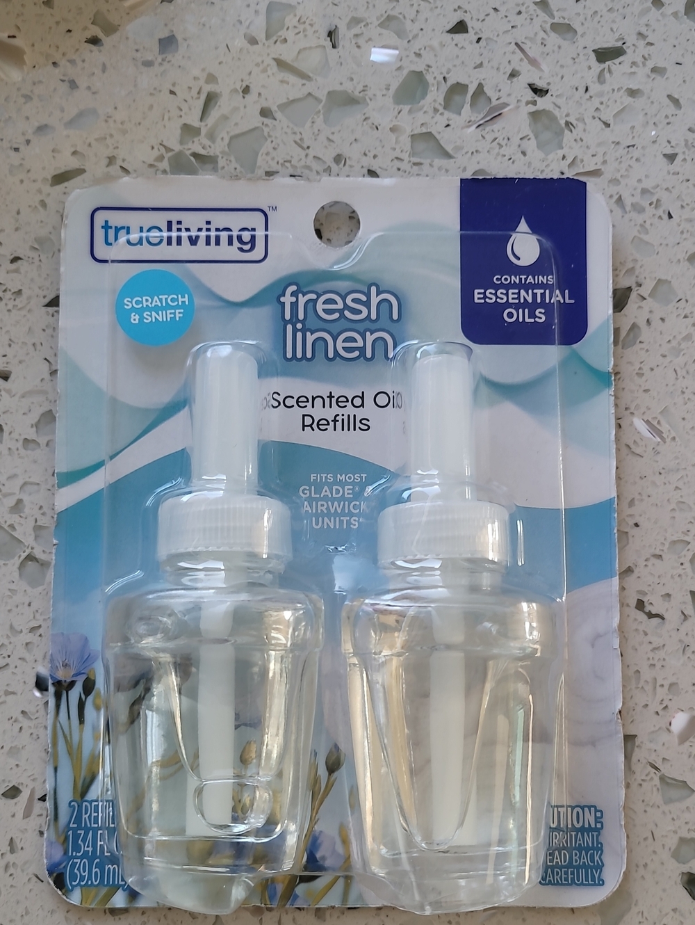 TruLiving Fresh Linen Scented Oil Refills - White (2 Pack)